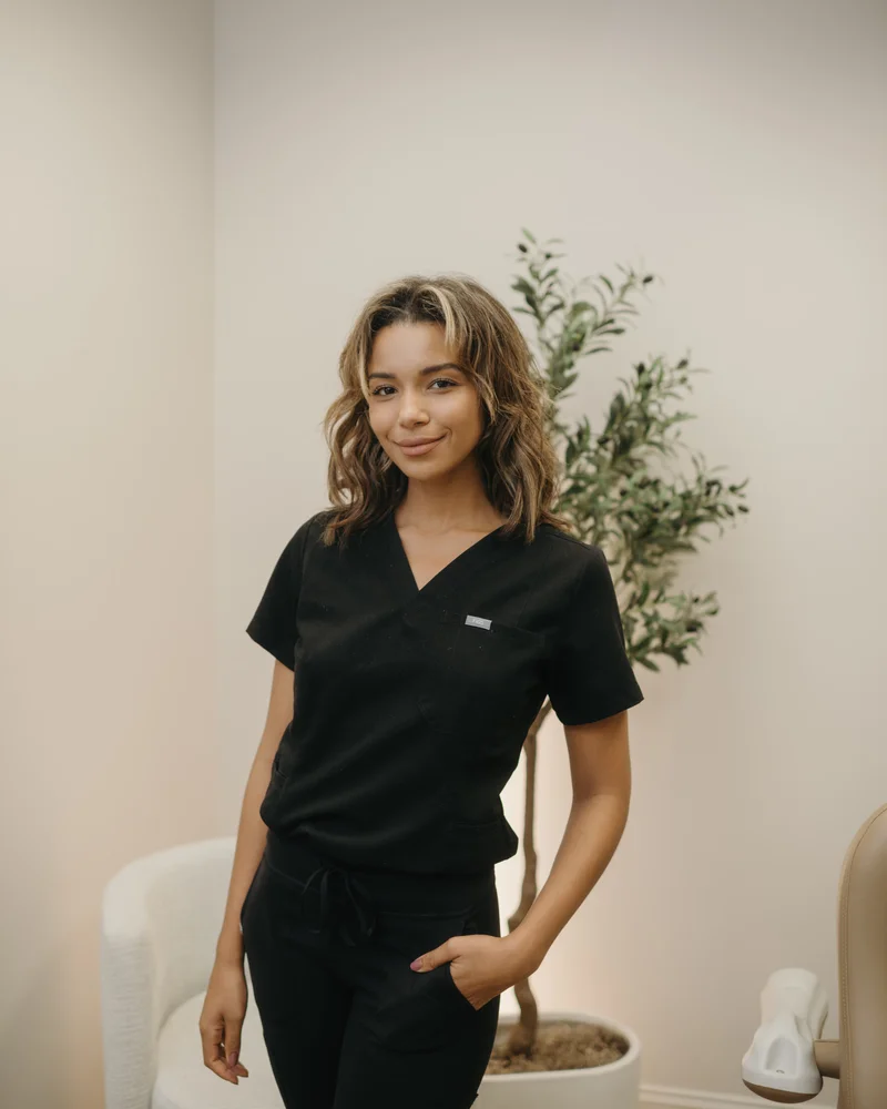Briona Natrigo, Licensed Esthetician at Oak Haus Facial Aesthetics